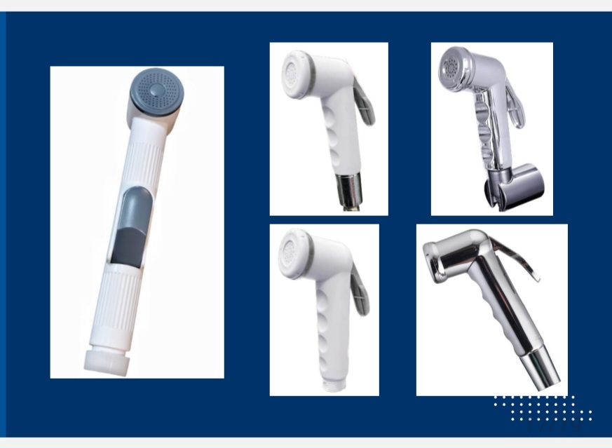 Premium Shataf Handheld Bidet Spray - Plastic & Chrome Finish